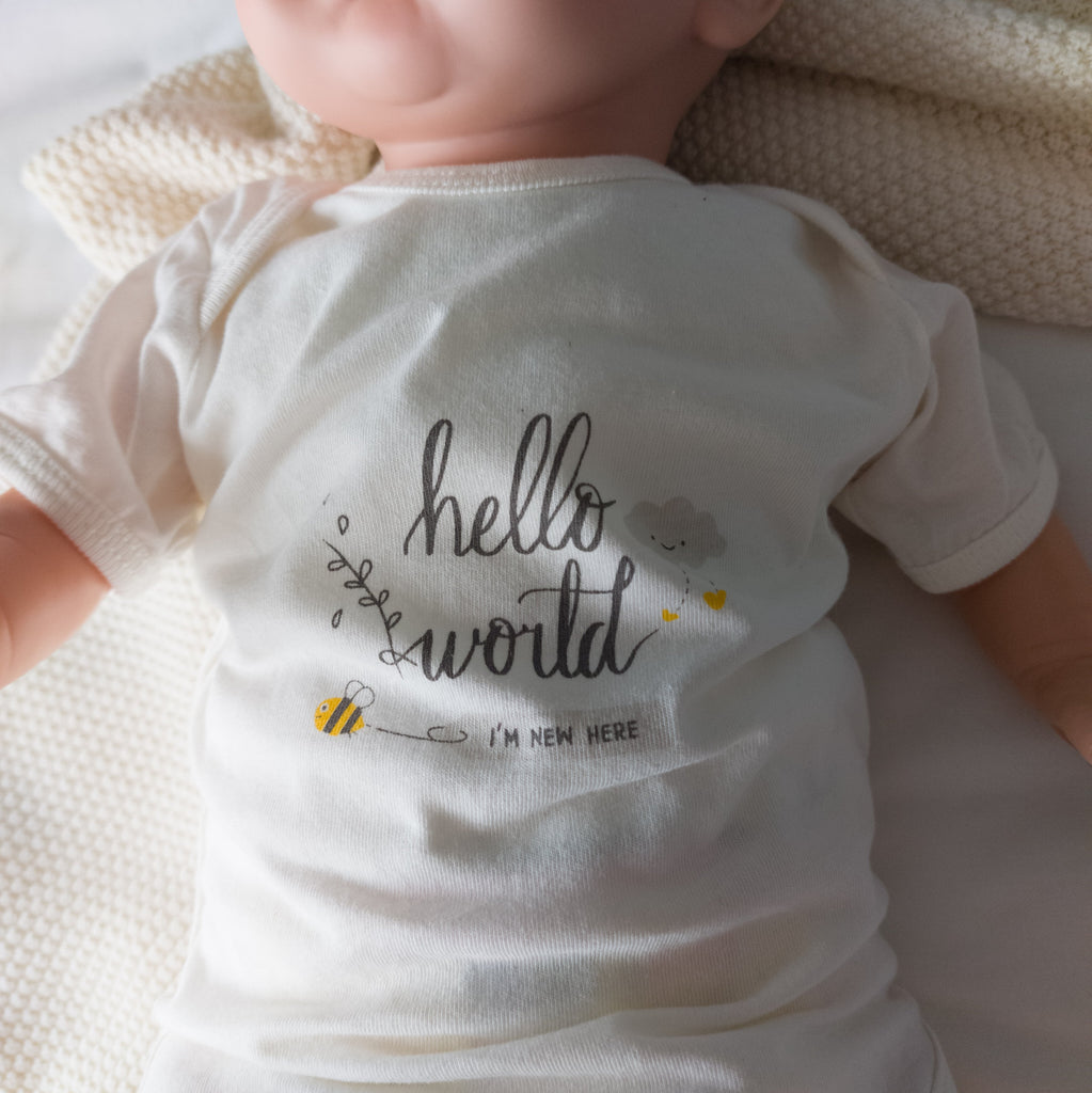 The Fairtrade Onsie - Hello World - cottonplanet.ie