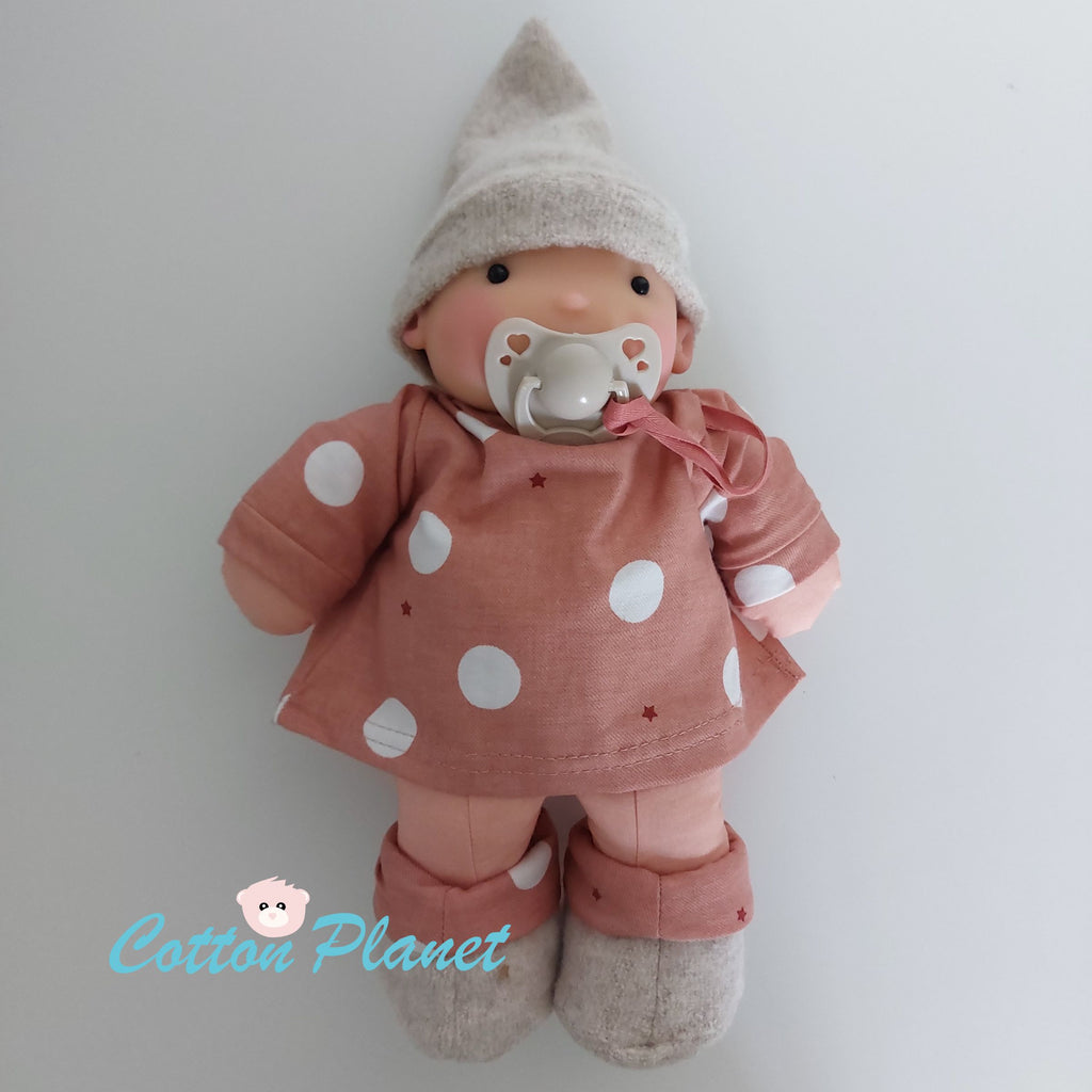 Organic Soft Doll in Peach by Antonio Juan | Cotton Planet