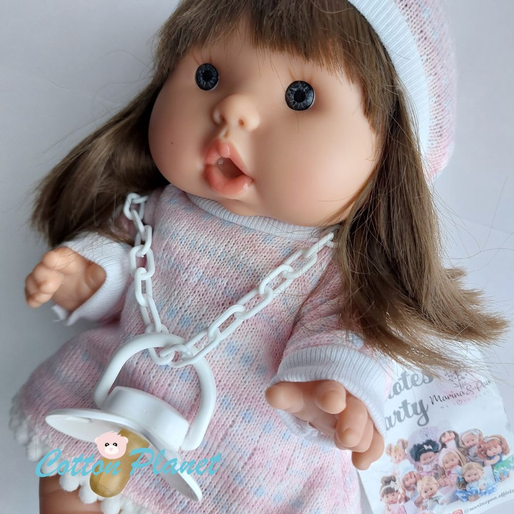 Handmade Doll in a Knitted Dress by Marina & Pau | Cotton Planet