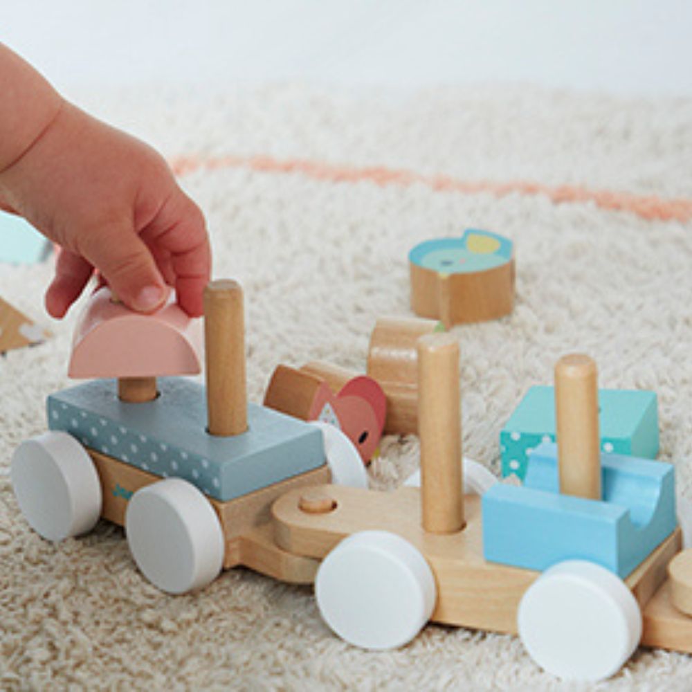 Pure Wooden Train by Janod | Cotton Planet