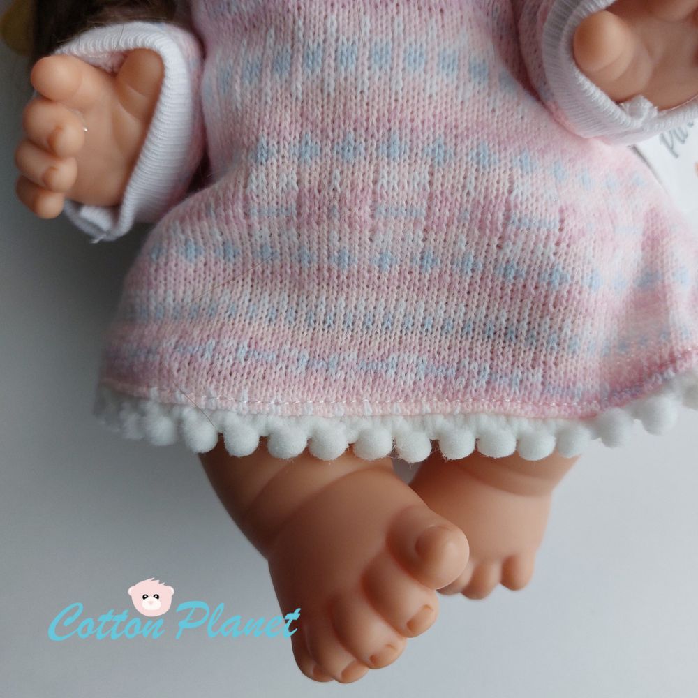 Handmade Doll in a Knitted Dress by Marina & Pau | Cotton Planet