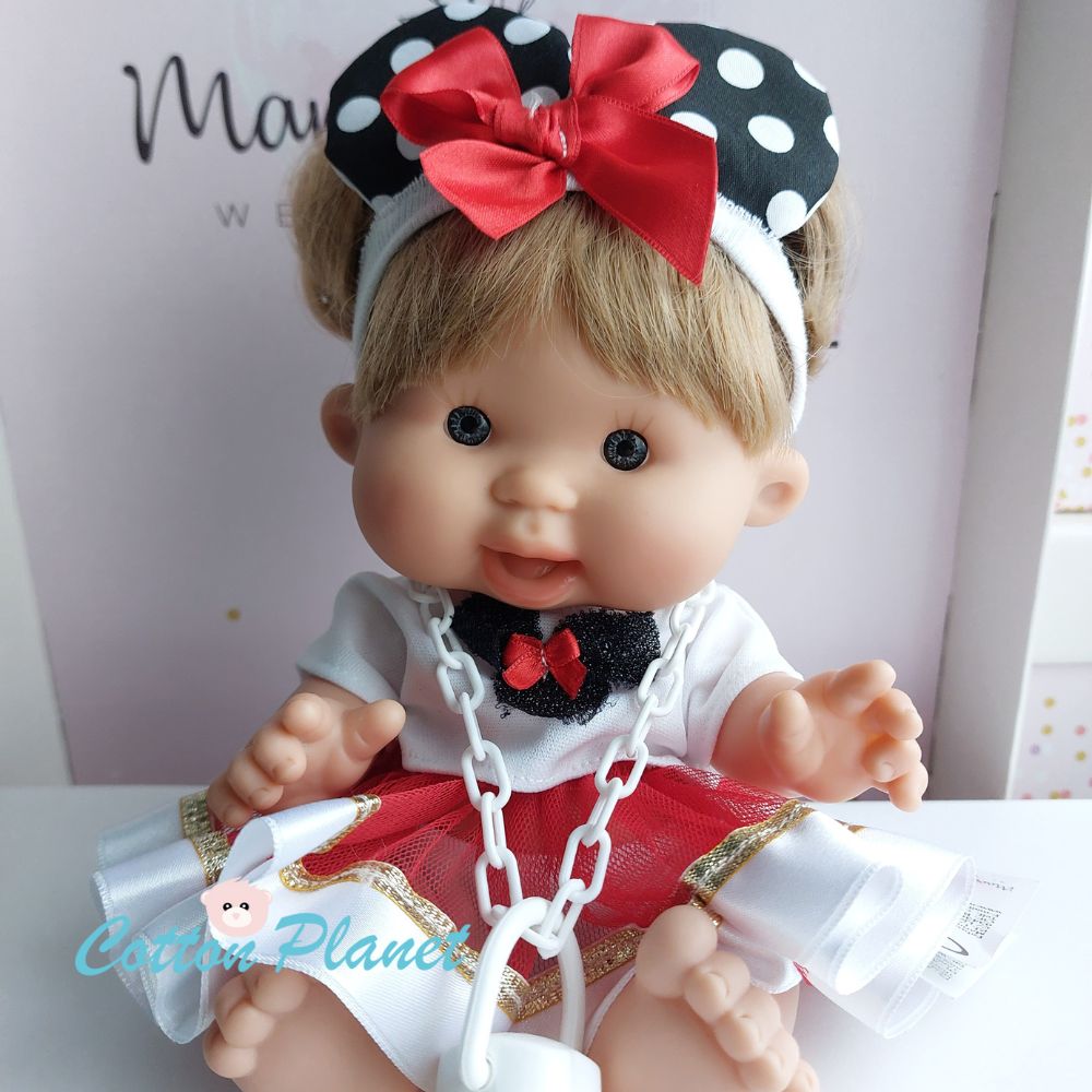 Handmade Disney Doll in a Minnie Dress by Marina & Pau | Cotton Planet