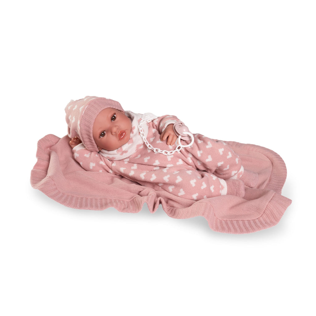 Newborn Doll with Blanket and Romper by Antonio Juan | Cotton Planet