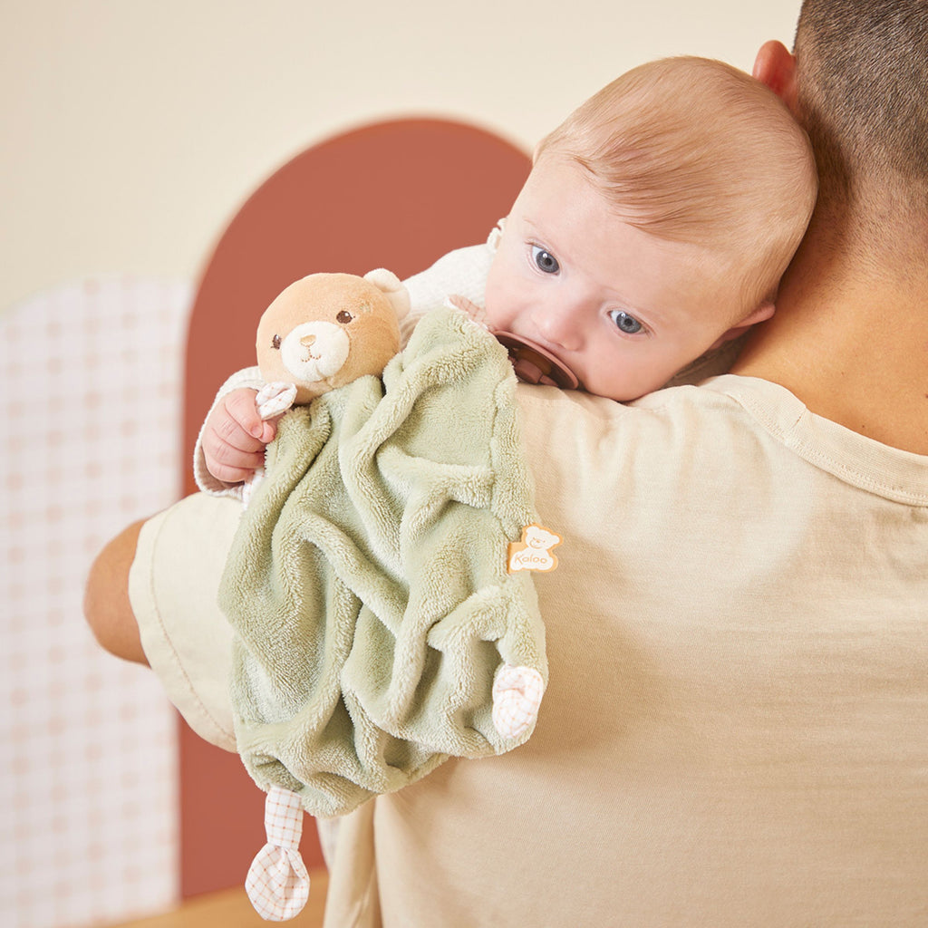 Green Bear Comforter by Kaloo | Cotton Planet