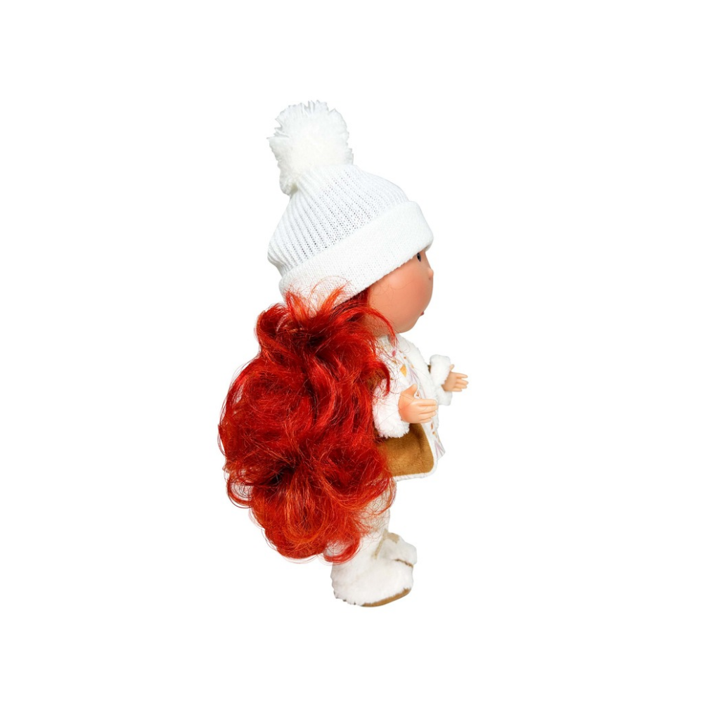 Mia Doll with Red Hair and Winter Coat cottonplanet.ie