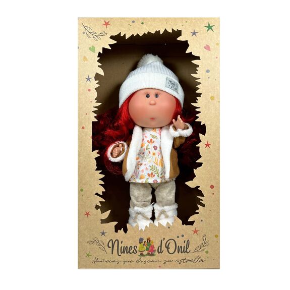 Mia Doll with Red Hair and Winter Coat cottonplanet.ie