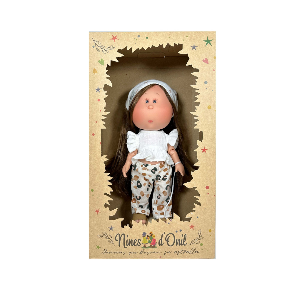 Mia Pet Doll with Long Brown Hair and Puppy | cottonplanet.ie