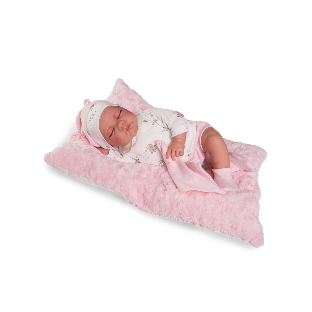 Newborn Doll Sleeping on a Pillow by Antonio Juan | Cotton Planet