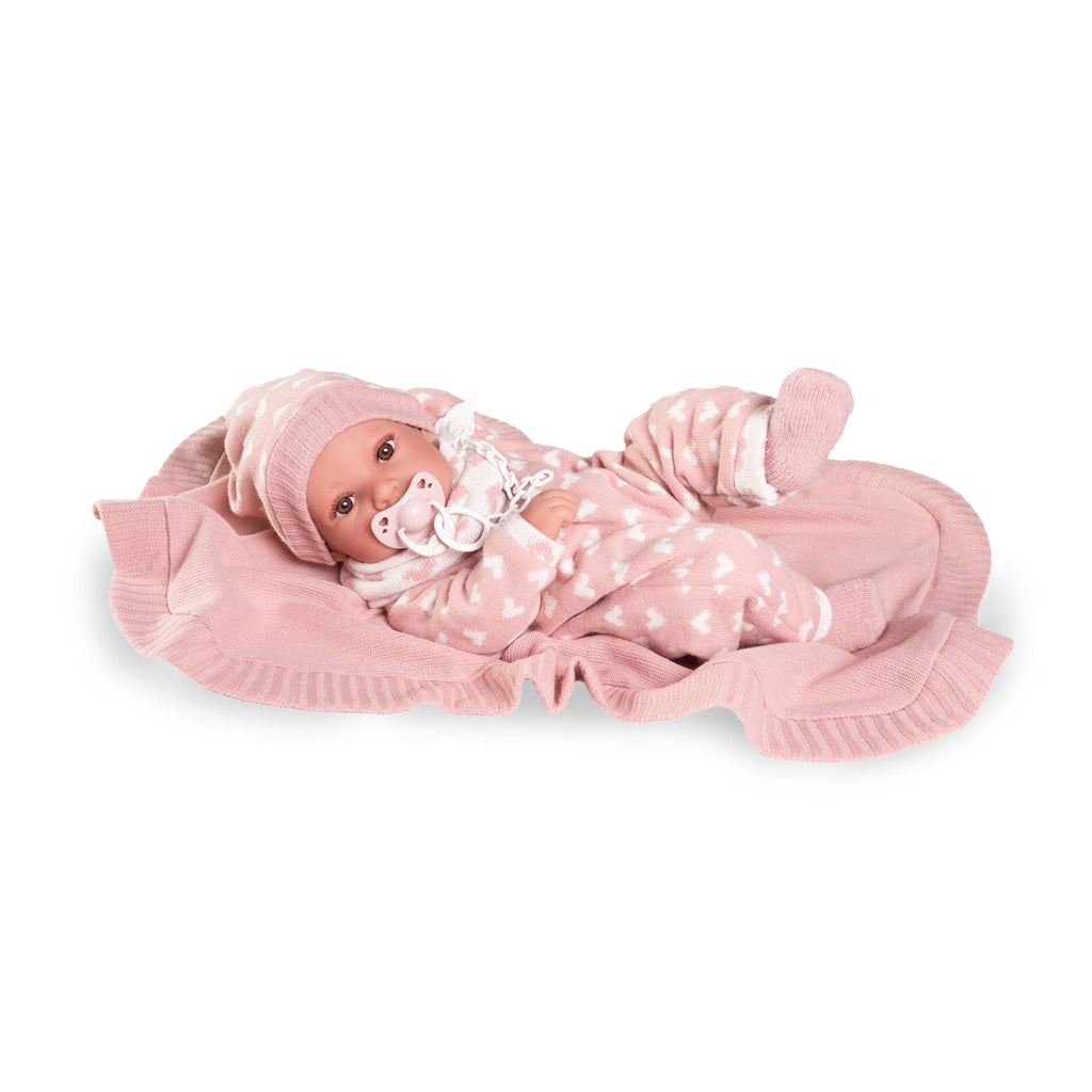 Newborn Doll with Blanket and Romper by Antonio Juan | Cotton Planet