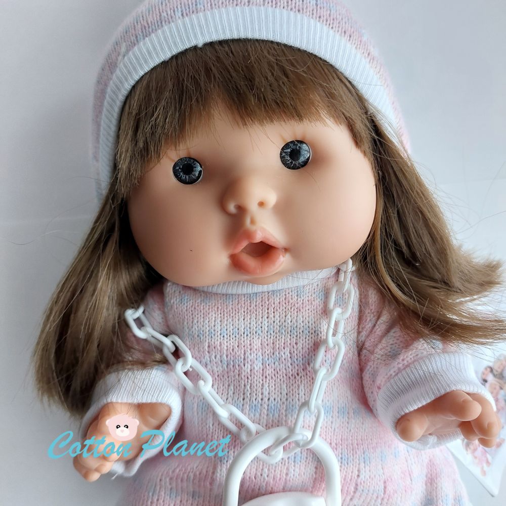 Handmade Doll in a Knitted Dress by Marina & Pau | Cotton Planet