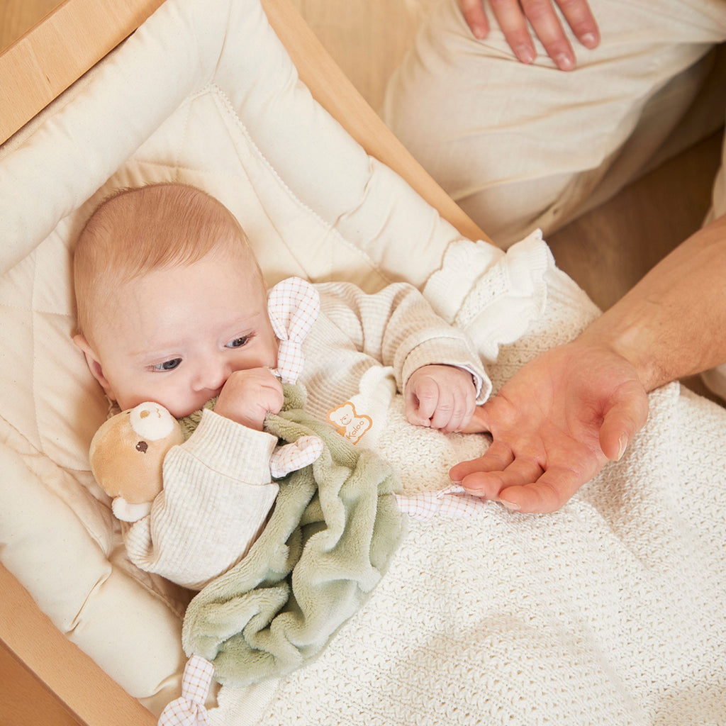 Green Bear Comforter by Kaloo | Cotton Planet