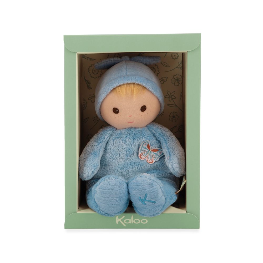 Soft Doll - Linen Blue Doll by Kaloo | Cotton Planet