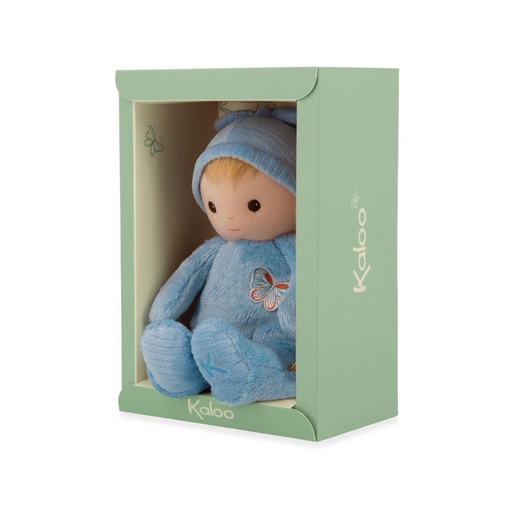 Soft Doll - Linen Blue Doll by Kaloo | Cotton Planet