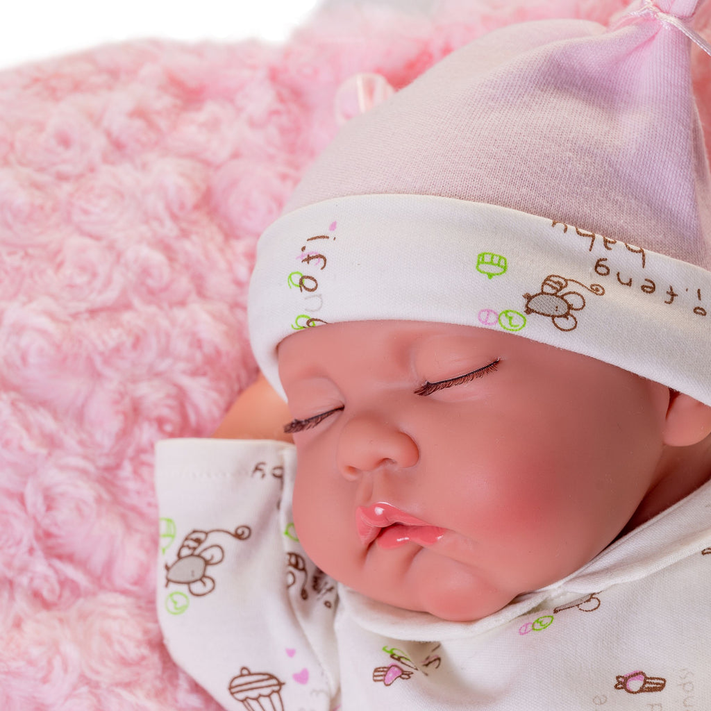 Newborn Doll Sleeping on a Pillow by Antonio Juan | Cotton Planet