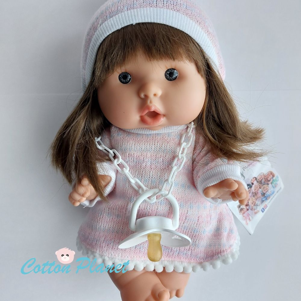 Handmade Doll in a Knitted Dress by Marina & Pau | Cotton Planet