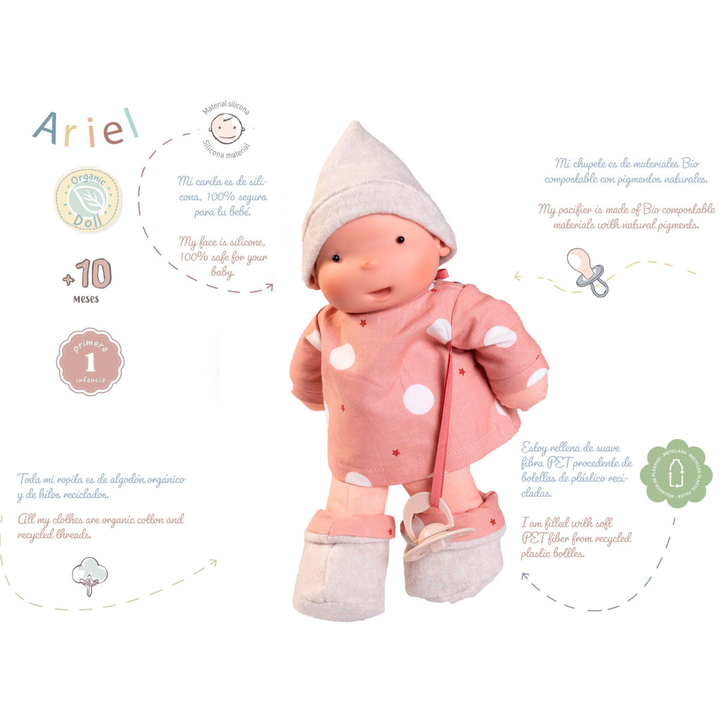 Organic Soft Doll in Peach by Antonio Juan | Cotton Planet