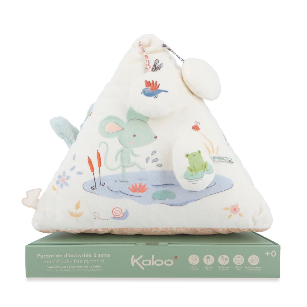 Fabric Activity Sound Pyramid by Kaloo | Cotton Planet