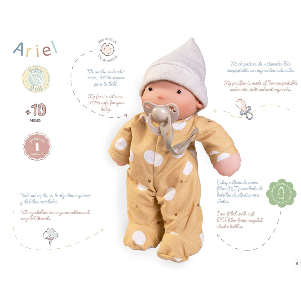 Organic Soft Doll in Mustard by Antonio Juan | Cotton Planet