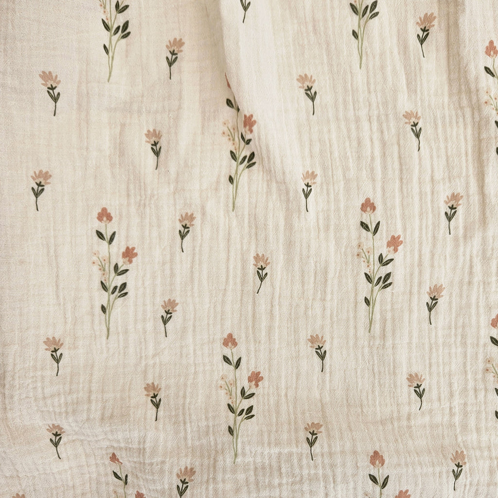 Baby Organic Cotton Blanket with Lace Nostalgia | Cotton Planet