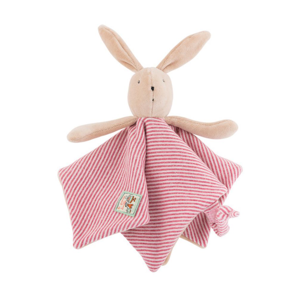 Sylvain the Rabbit Comforter with Pacifier Holder cottonplanet.ie