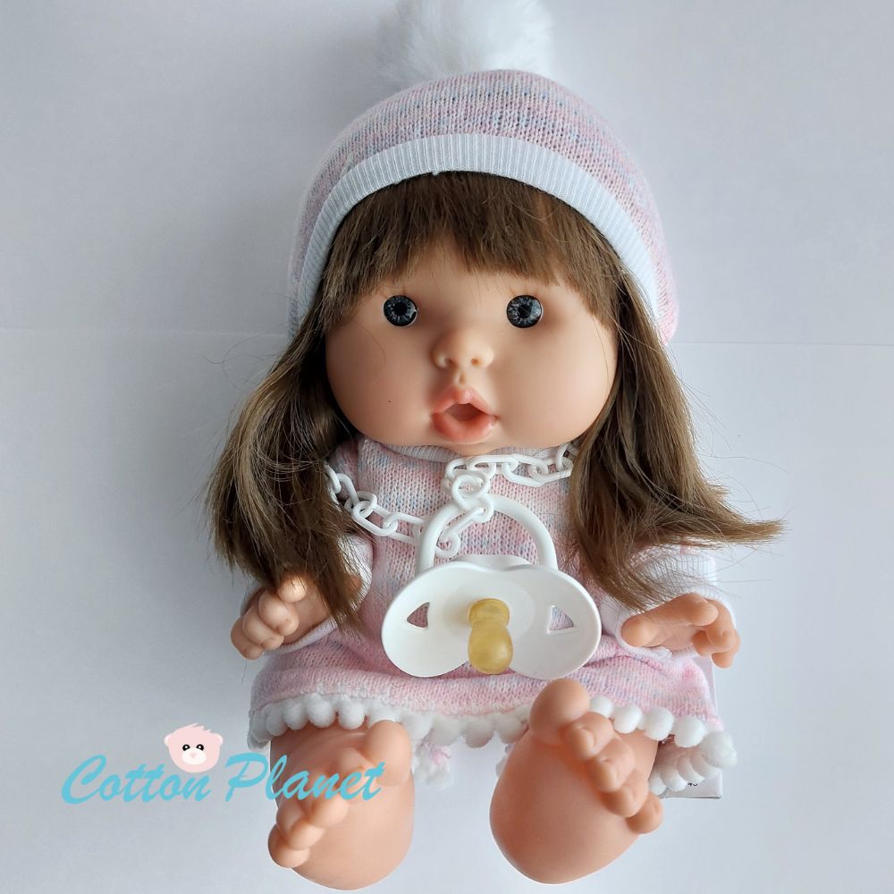 Handmade Doll in a Knitted Dress by Marina & Pau | Cotton Planet