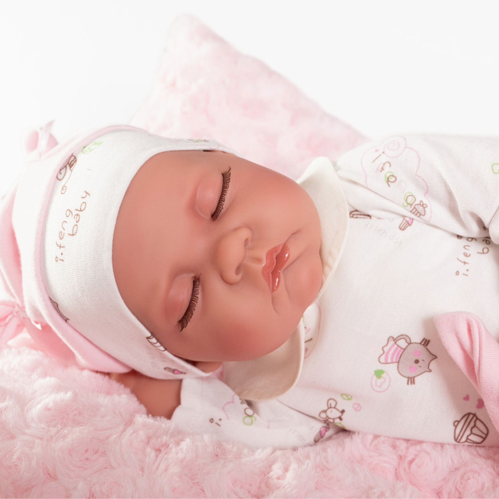 Newborn Doll Sleeping on a Pillow by Antonio Juan | Cotton Planet