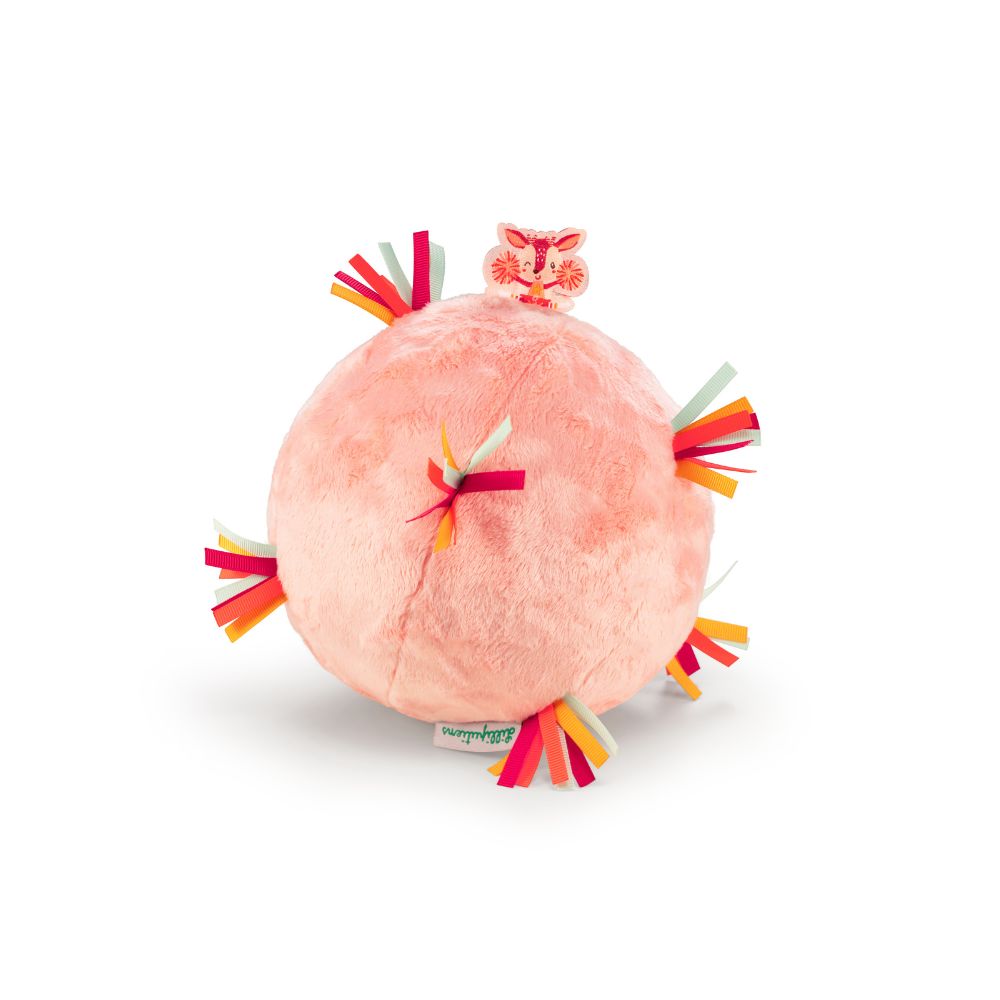 Sensory Toy Pink Soft Activity Ball by Lilliputiens | Cotton Planet
