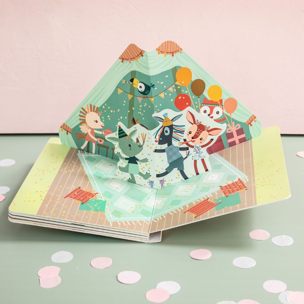 Birthday Party Pop-up Book by Lilliputiens | Cotton Planet