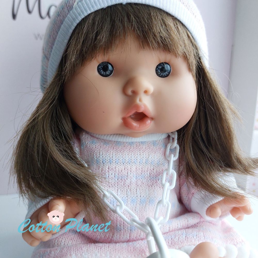 Handmade Doll in a Knitted Dress by Marina & Pau | Cotton Planet