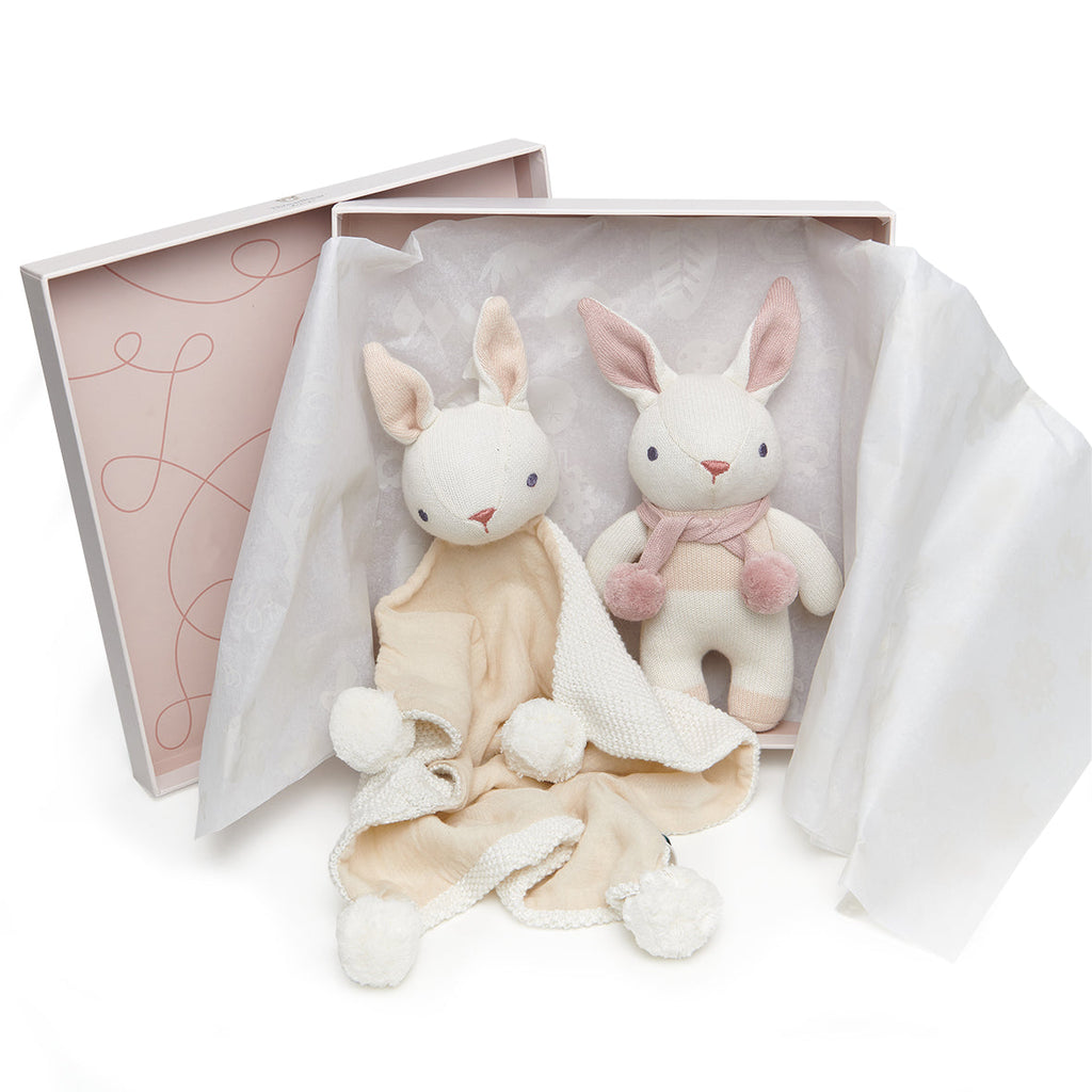 Baby Threads Bunny Cream Gift Set cottonplanet.ie