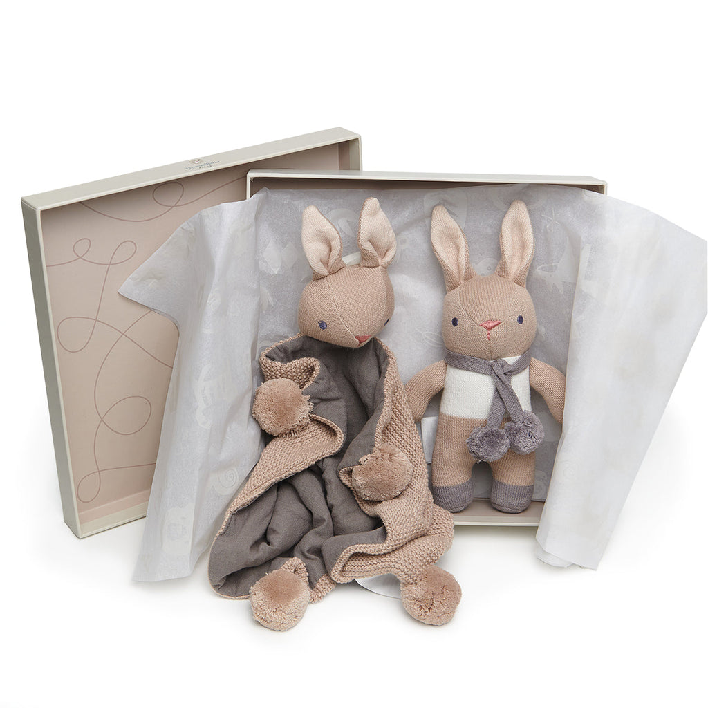 Baby Threads Bunny Taupe Gift Set cottonplanet.ie