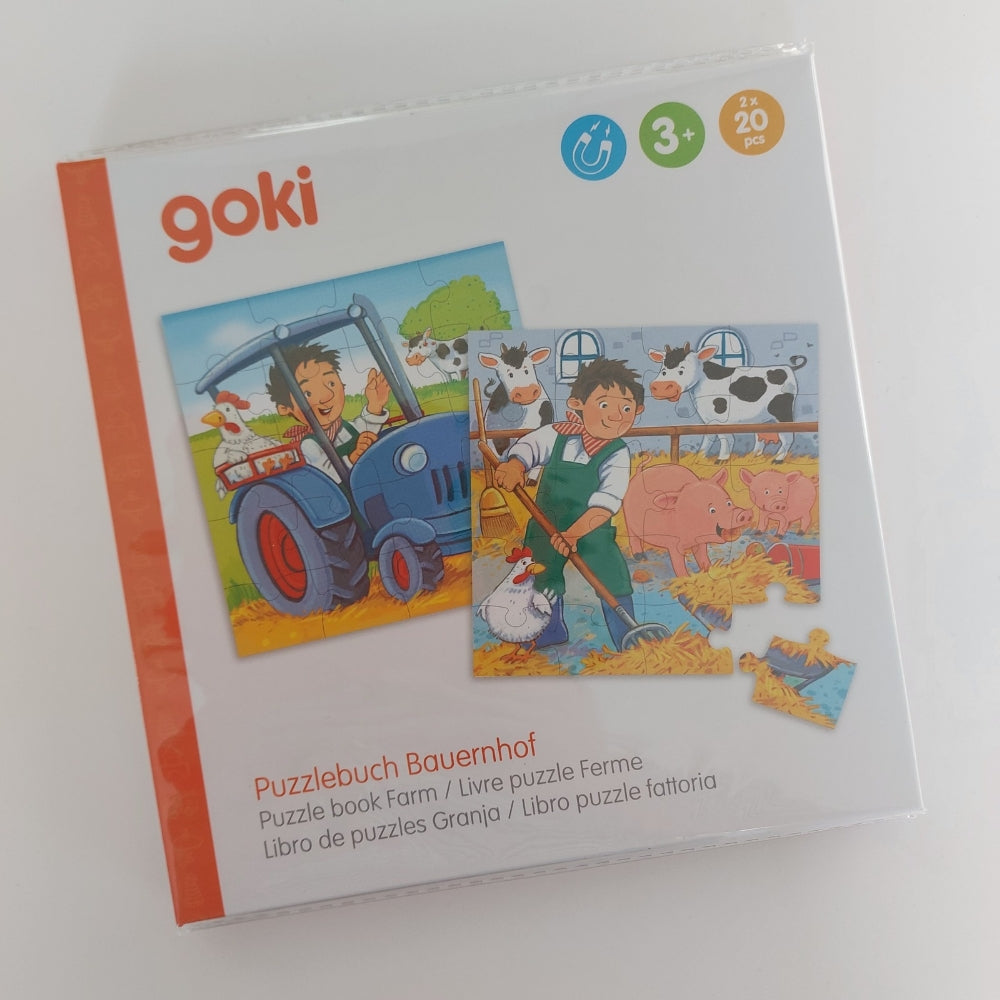 Farm Magnetic Puzzle Book by goki | Cotton Planet