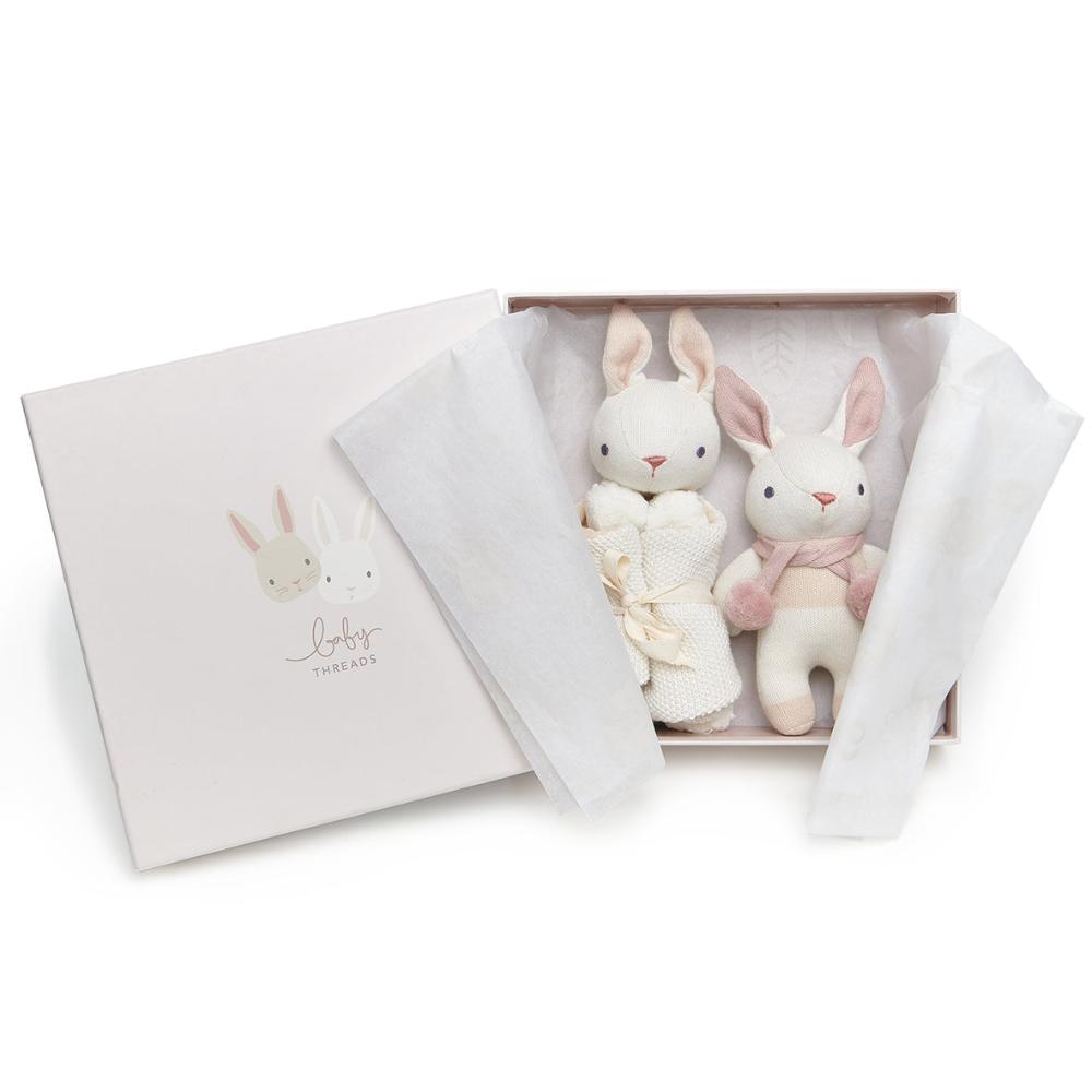 Baby Threads Bunny Cream Gift Set cottonplanet.ie