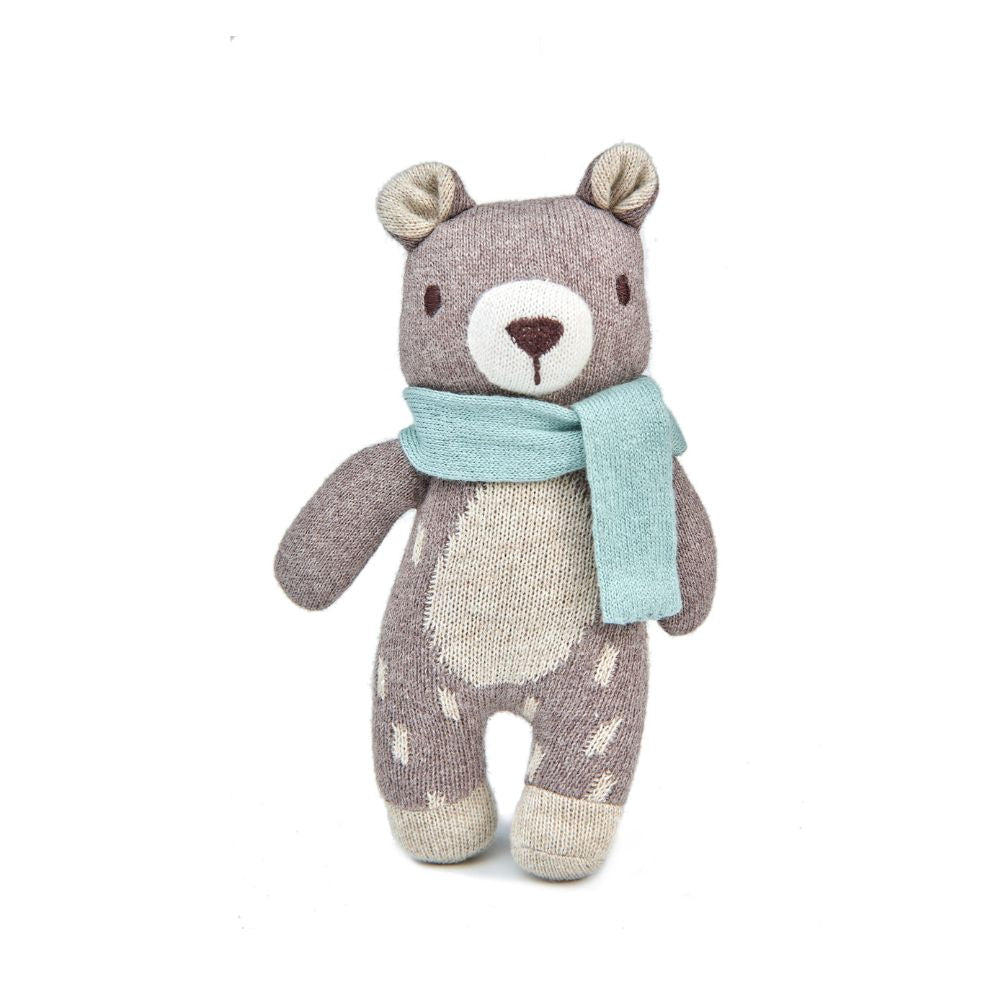 Fred Bear Knitted Doll cottonplanet.ie
