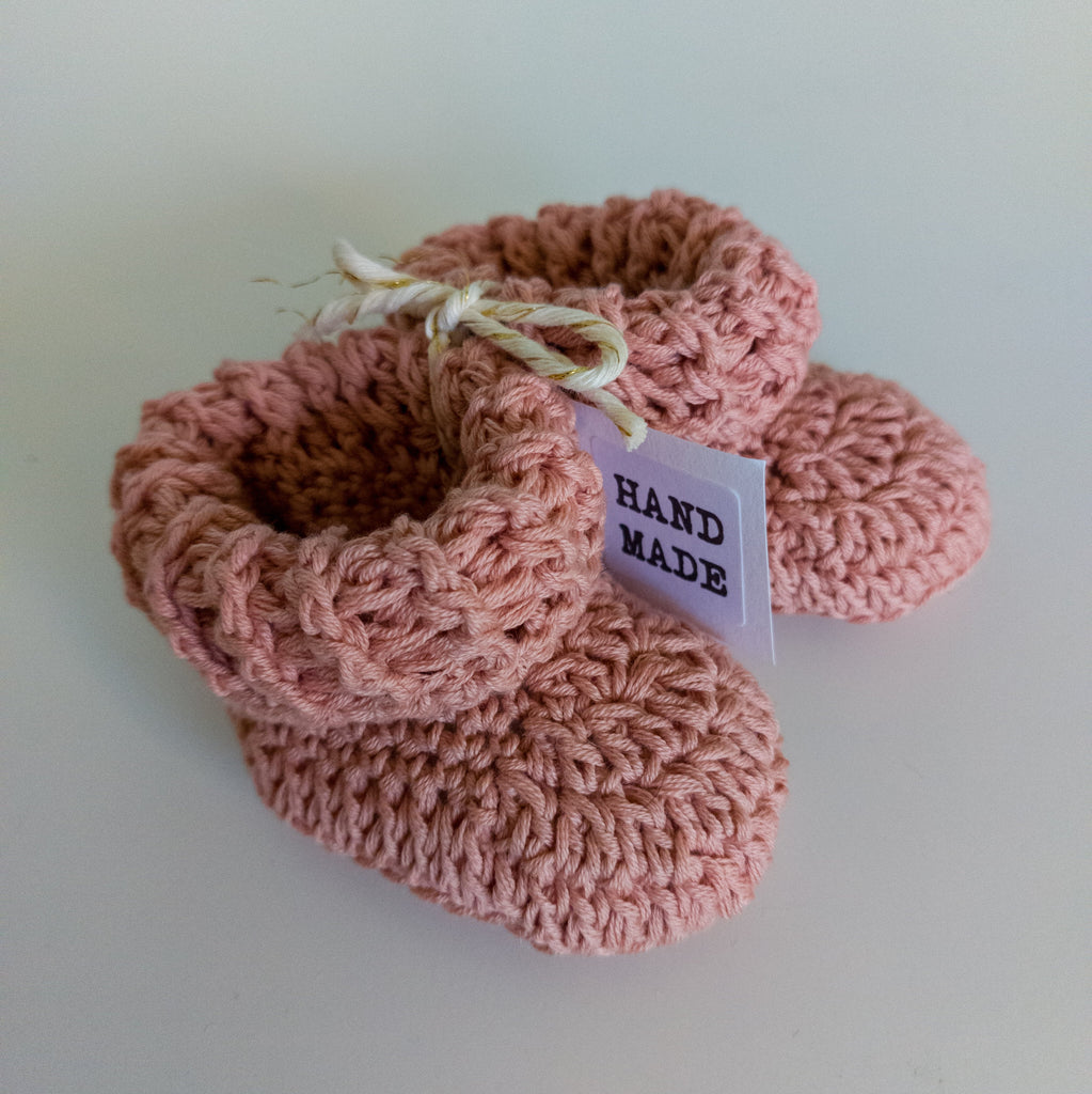 Handknitted Baby Booties - Selection of Colours - New Design