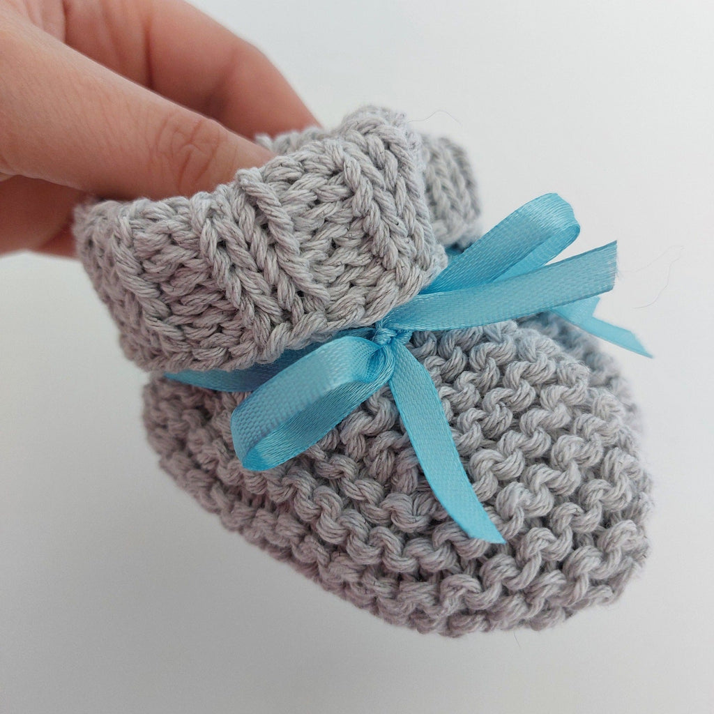 Handknitted Baby Booties - Selection of Colours