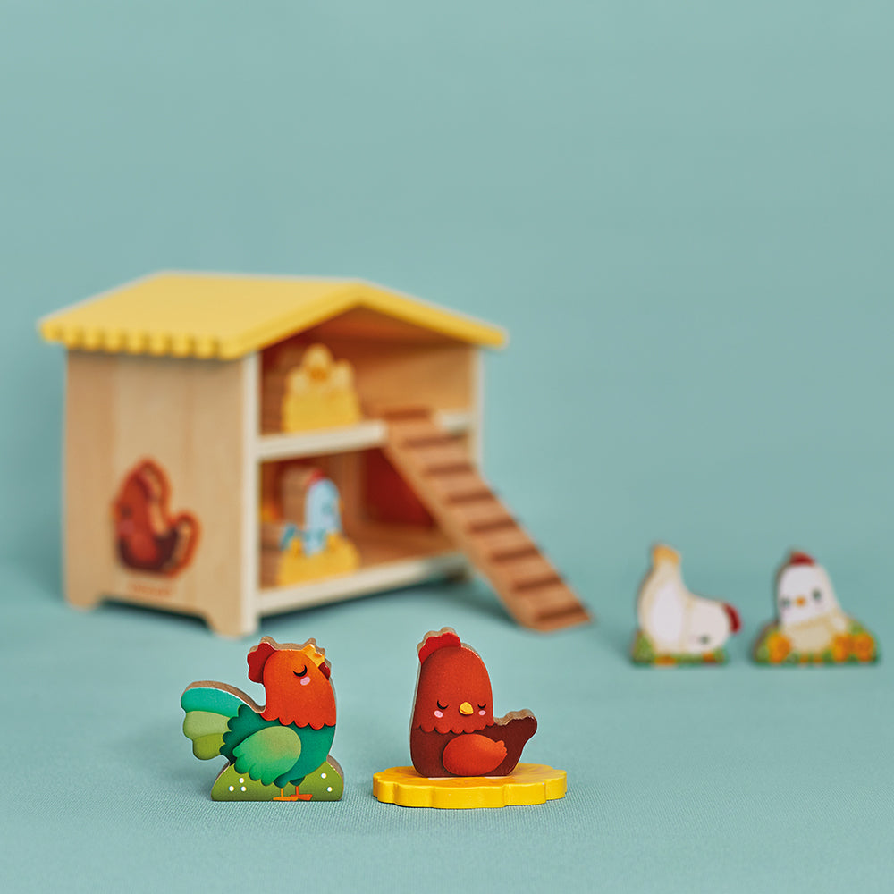 Hen House Wooden Toy by Janod | Cotton Planet