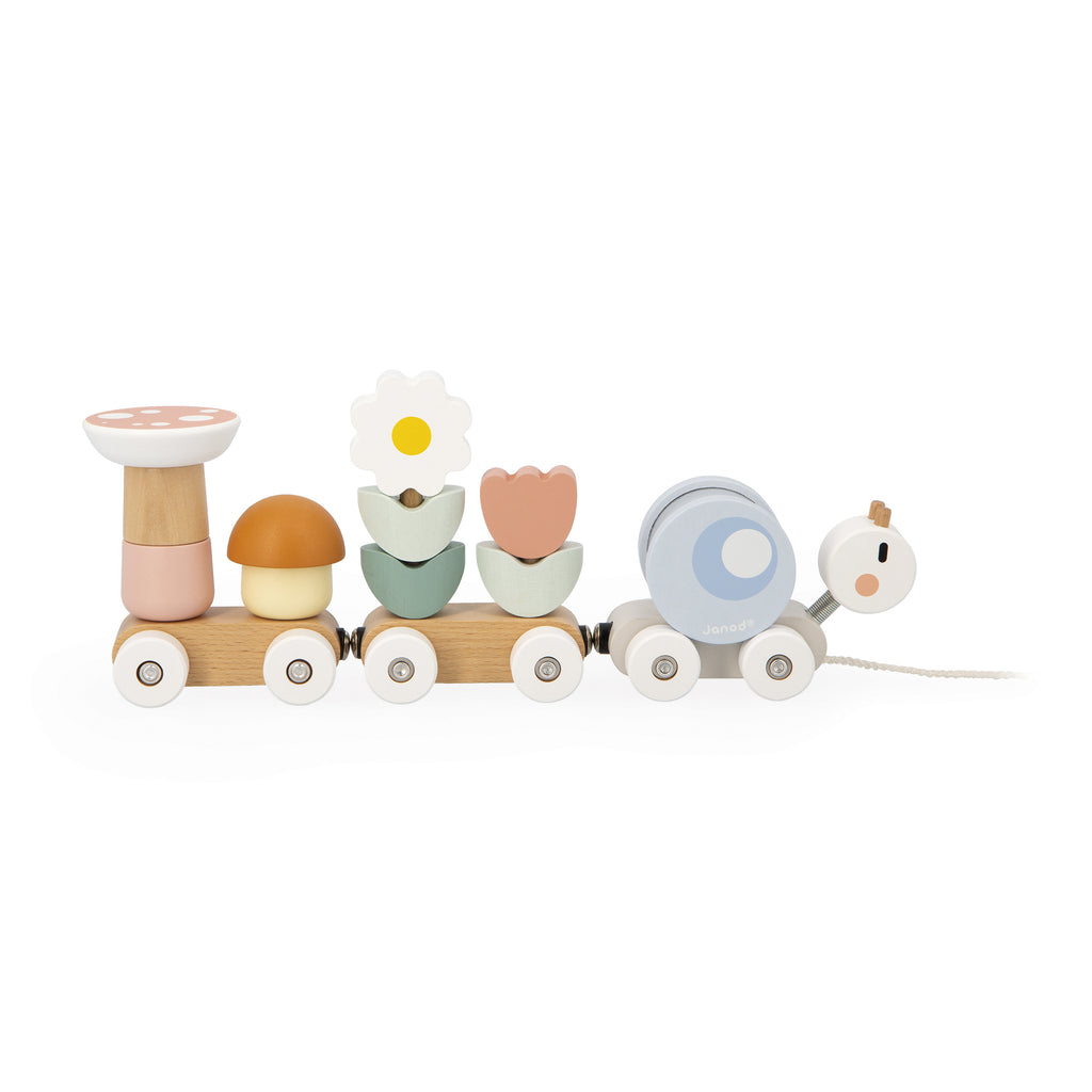 Wooden Pull-Along Train by Janod | Cotton Planet