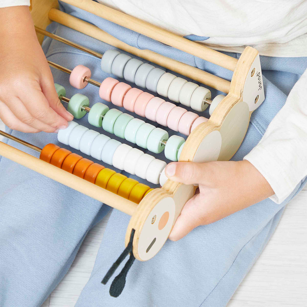 Wooden Abacus Caterpillar Toy by Janod | Cotton Planet
