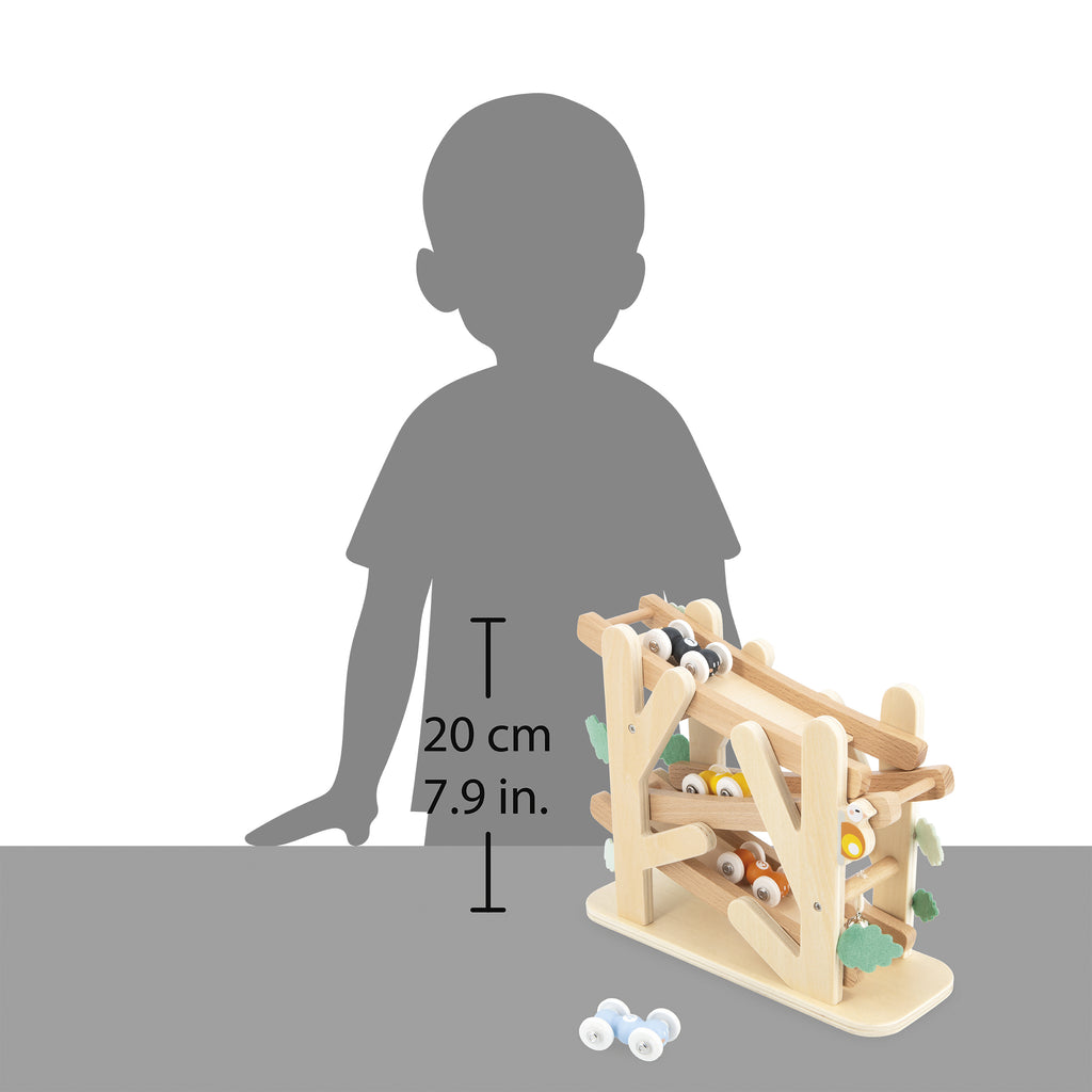 Wooden Racing Ramp Toy by Janod | Cotton Planet