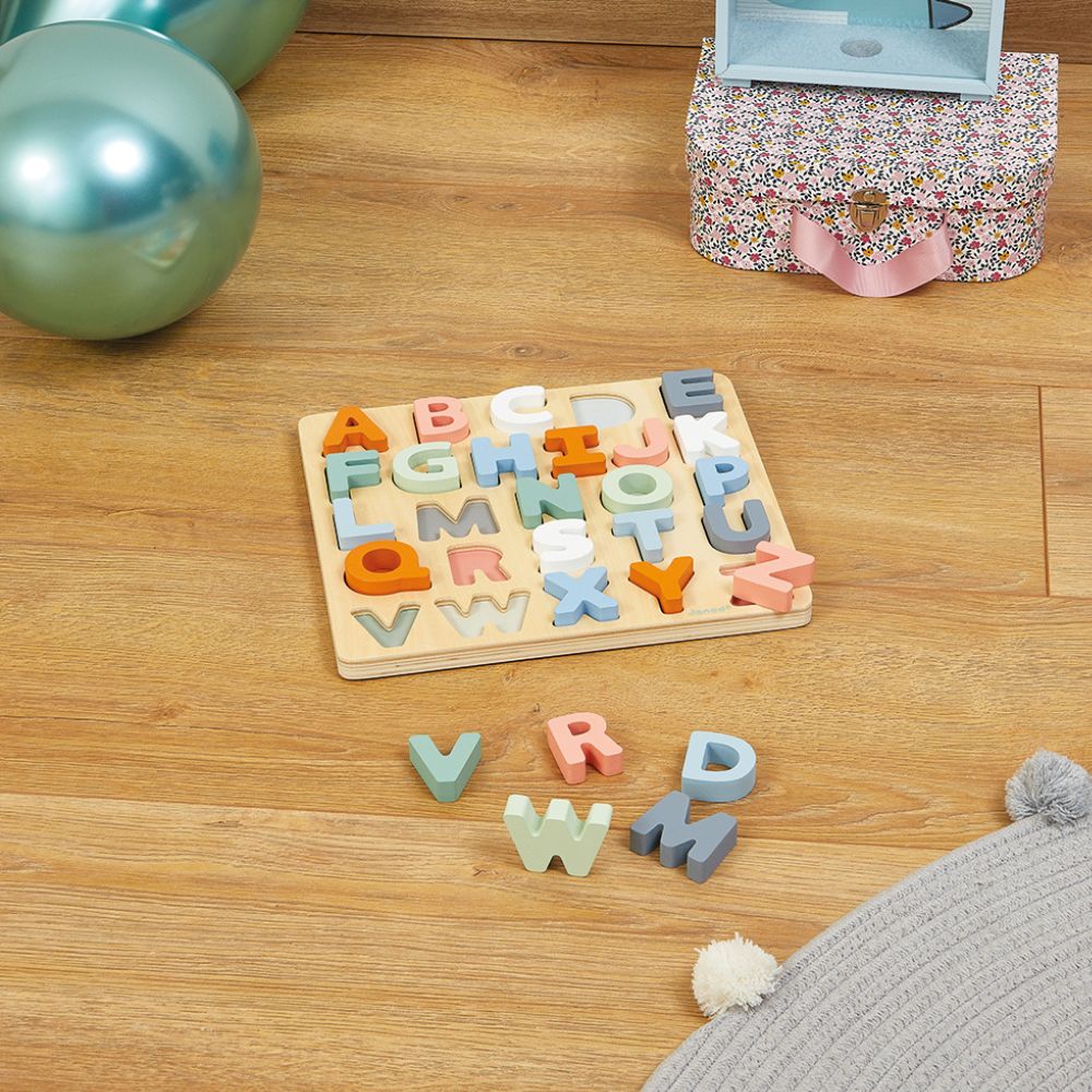 Alphabet Wooden Puzzle by Janod | Cotton Planet