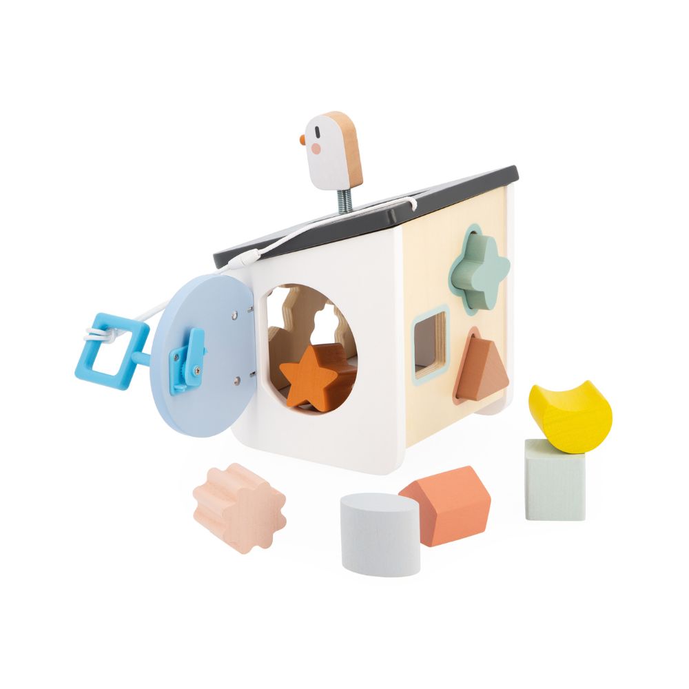 Bird House Shape Sorting Box by Janod | Cotton Planet