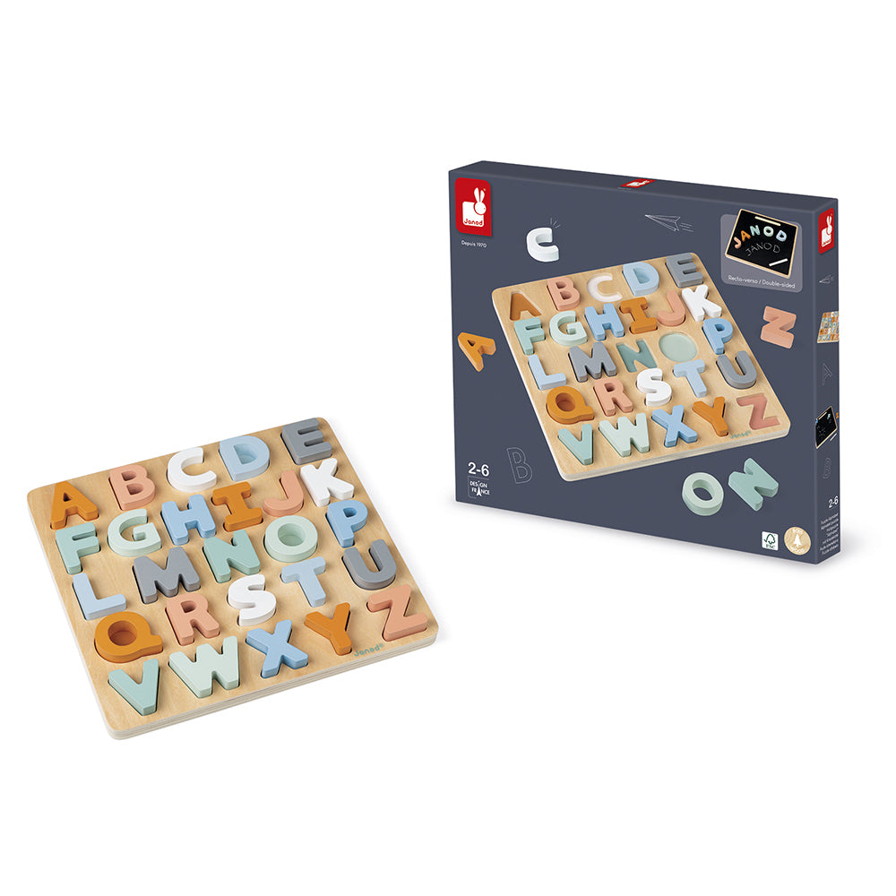 Alphabet Wooden Puzzle by Janod | Cotton Planet