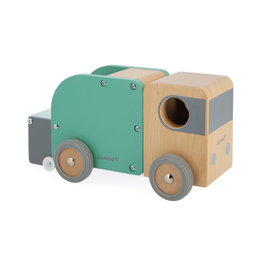 Bolid Wooden Recycling Truck by Janod | Cotton Planet