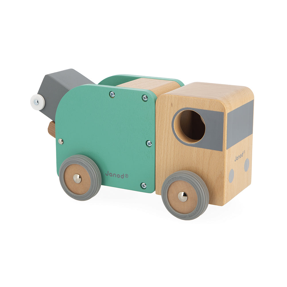 Bolid Wooden Recycling Truck by Janod | Cotton Planet