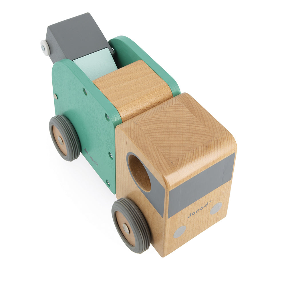 Bolid Wooden Recycling Truck by Janod | Cotton Planet