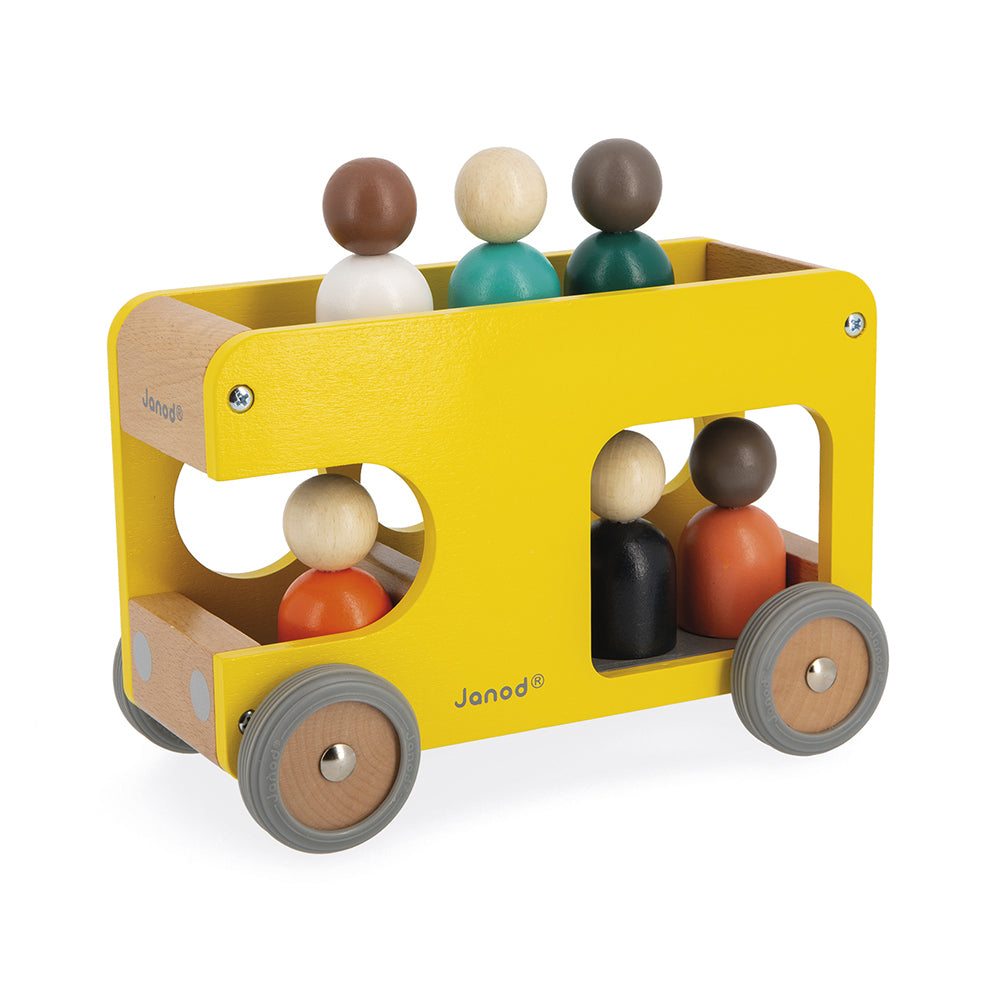 Wooden School Bus by Janod | Cotton Planet