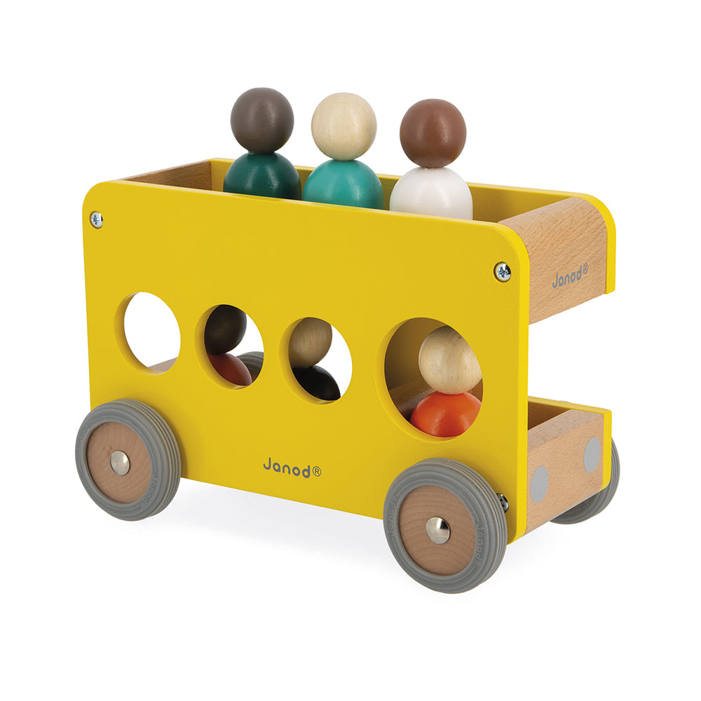 Wooden School Bus by Janod | Cotton Planet