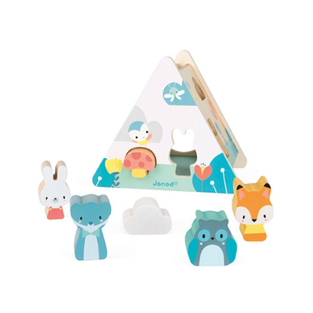 Forest Animals Shape Sorter by Janod | Cotton Planet
