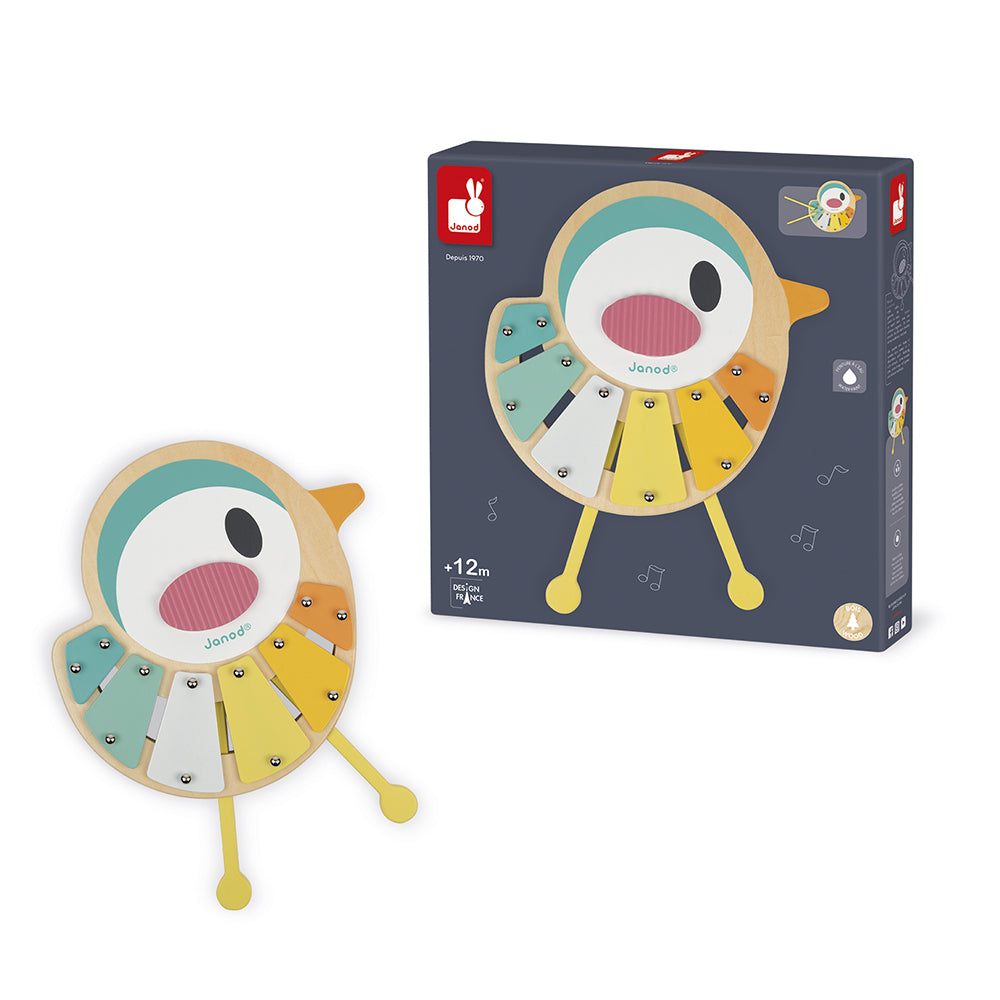 Musical Toy Bird Xylo by Janod | Cotton Planet